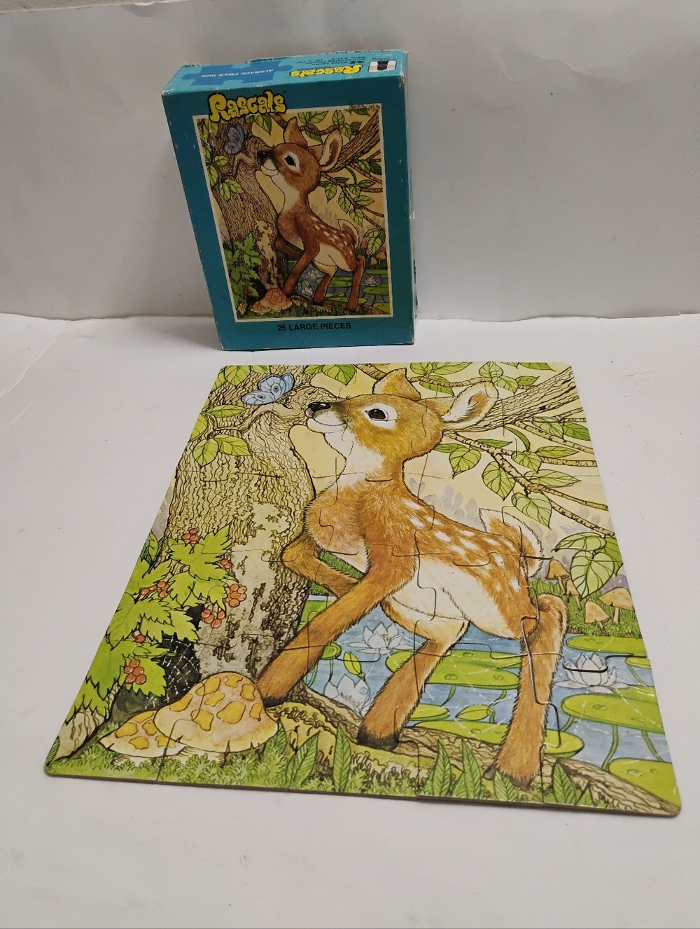 Vintage 1982 Rascals 25XL Piece "Smiling Deer Fawn" Puzzle Semi Rare